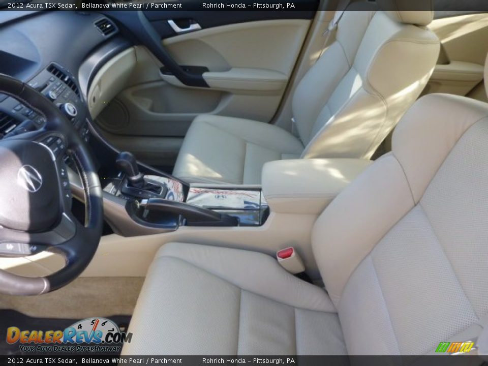 2012 Acura TSX Sedan Bellanova White Pearl / Parchment Photo #4
