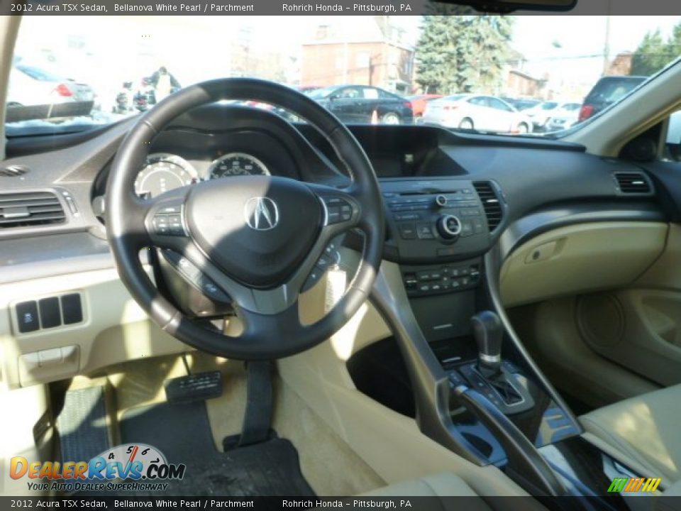 2012 Acura TSX Sedan Bellanova White Pearl / Parchment Photo #6