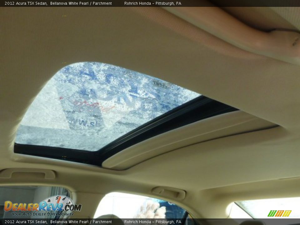 2012 Acura TSX Sedan Bellanova White Pearl / Parchment Photo #7