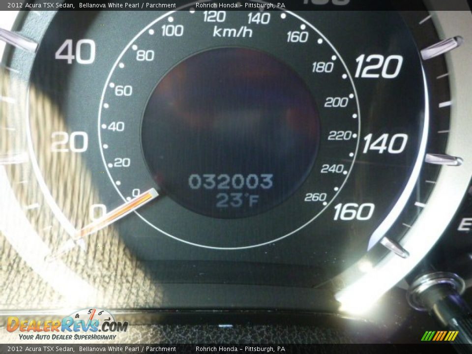 2012 Acura TSX Sedan Bellanova White Pearl / Parchment Photo #9