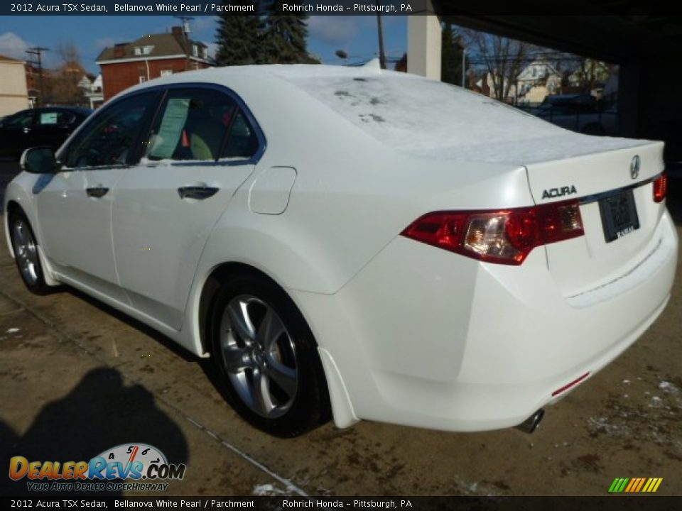 2012 Acura TSX Sedan Bellanova White Pearl / Parchment Photo #10
