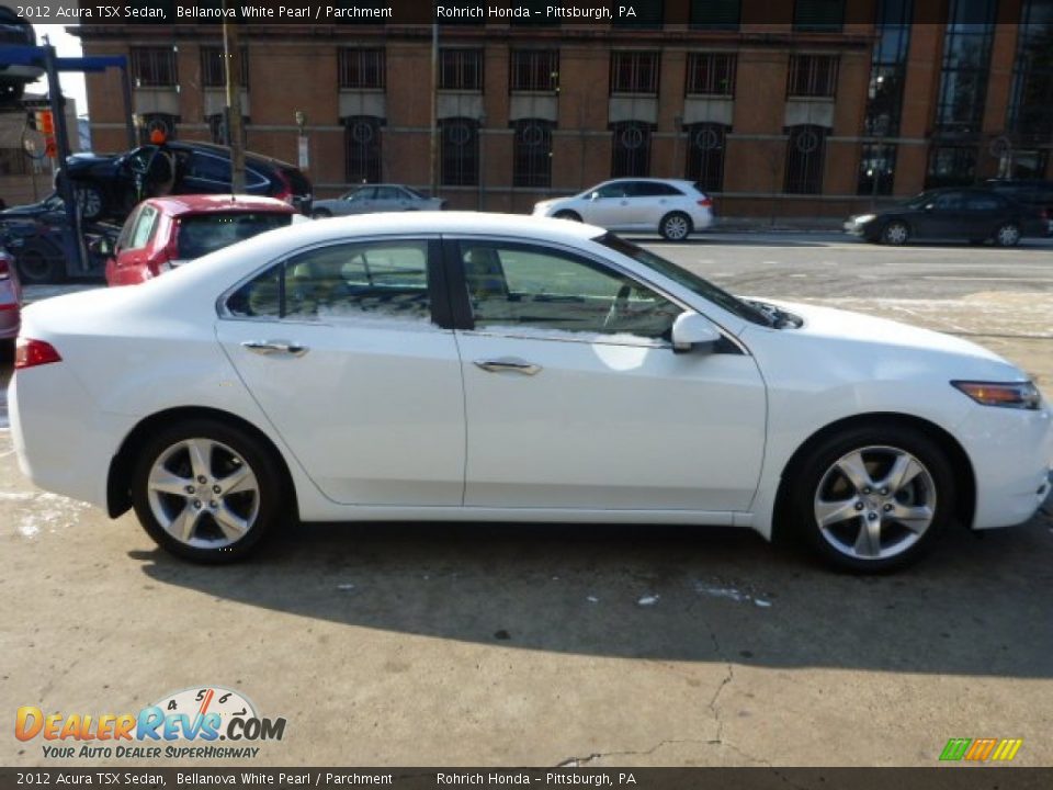 2012 Acura TSX Sedan Bellanova White Pearl / Parchment Photo #12