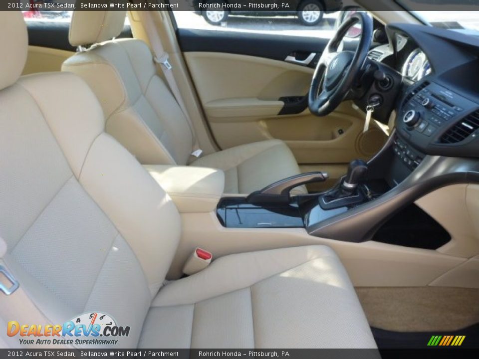 2012 Acura TSX Sedan Bellanova White Pearl / Parchment Photo #16