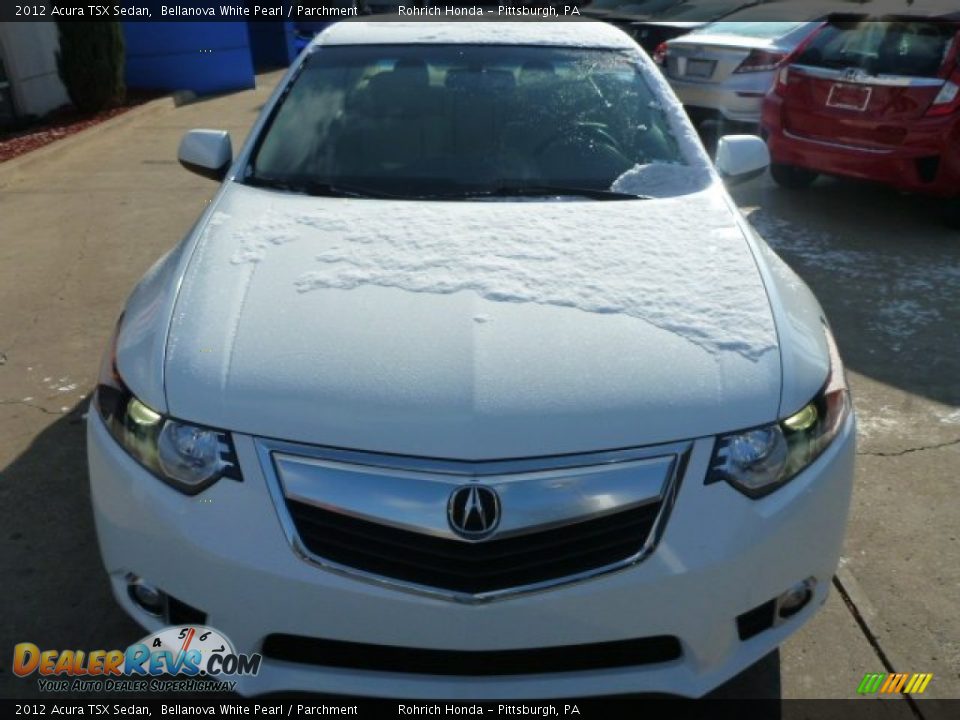 2012 Acura TSX Sedan Bellanova White Pearl / Parchment Photo #17