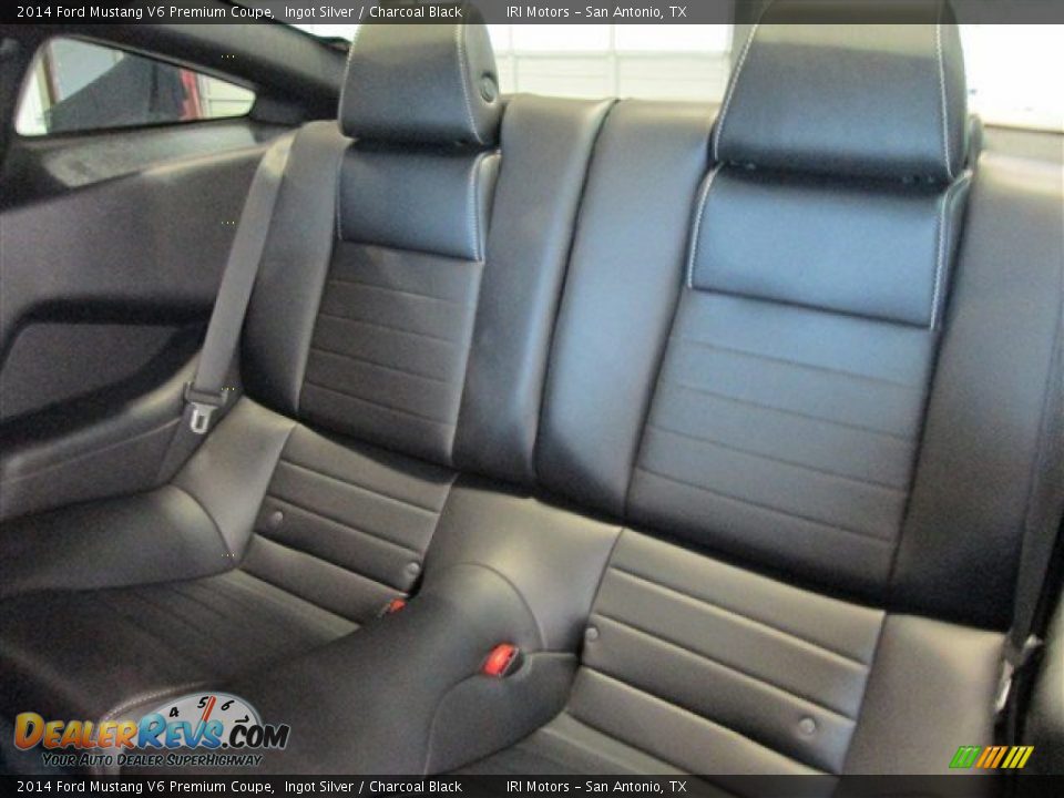 2014 Ford Mustang V6 Premium Coupe Ingot Silver / Charcoal Black Photo #8