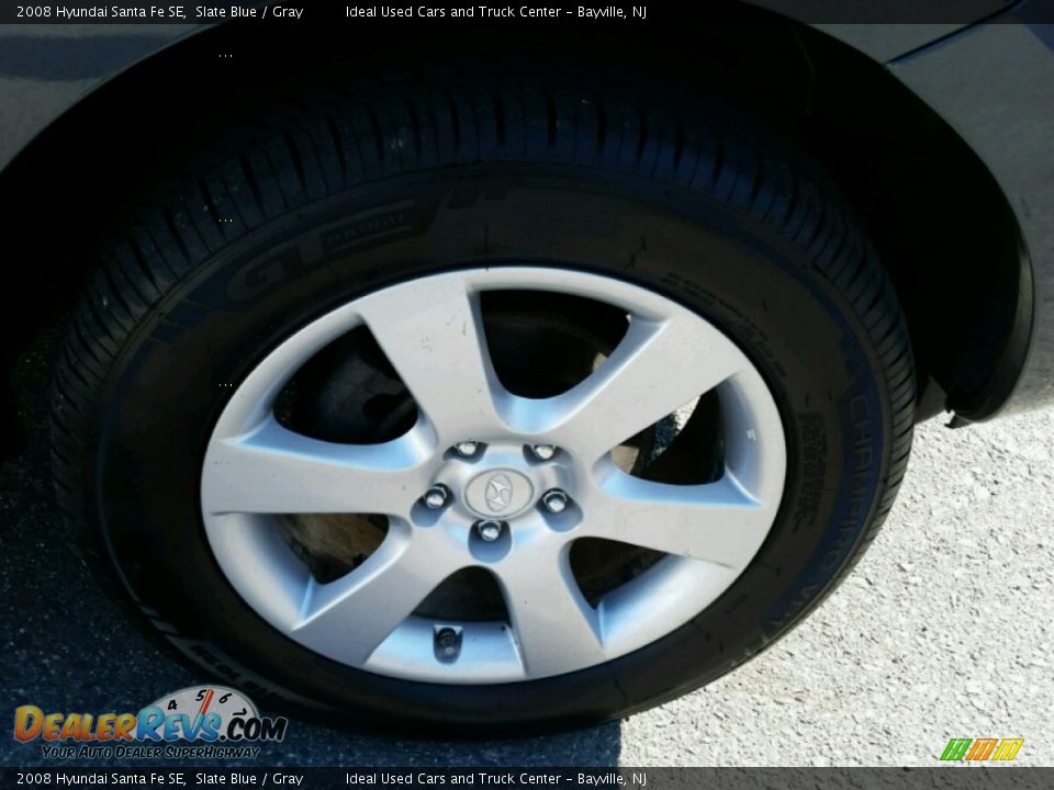 2008 Hyundai Santa Fe SE Slate Blue / Gray Photo #6