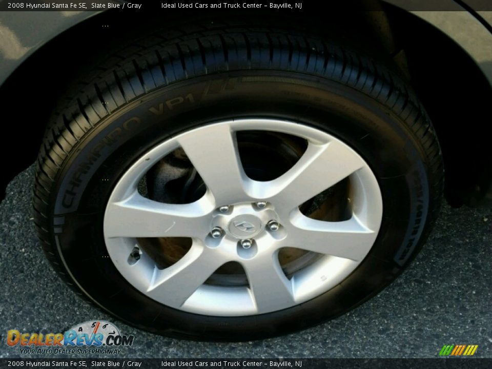2008 Hyundai Santa Fe SE Slate Blue / Gray Photo #7