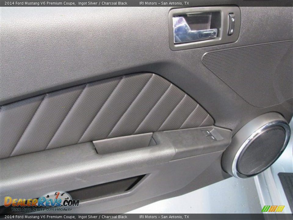 2014 Ford Mustang V6 Premium Coupe Ingot Silver / Charcoal Black Photo #11