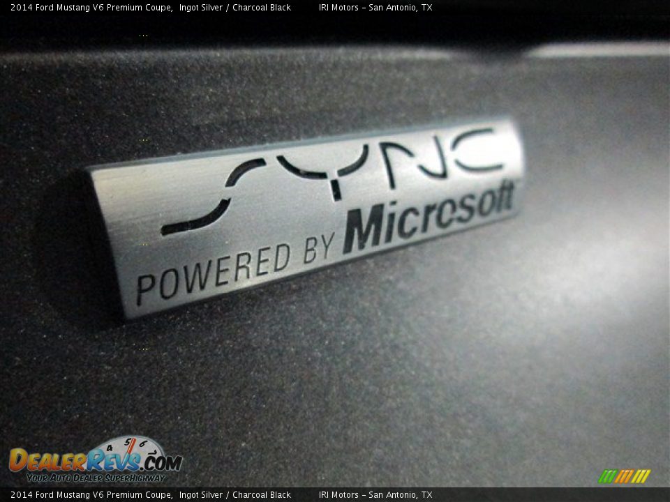 2014 Ford Mustang V6 Premium Coupe Ingot Silver / Charcoal Black Photo #14