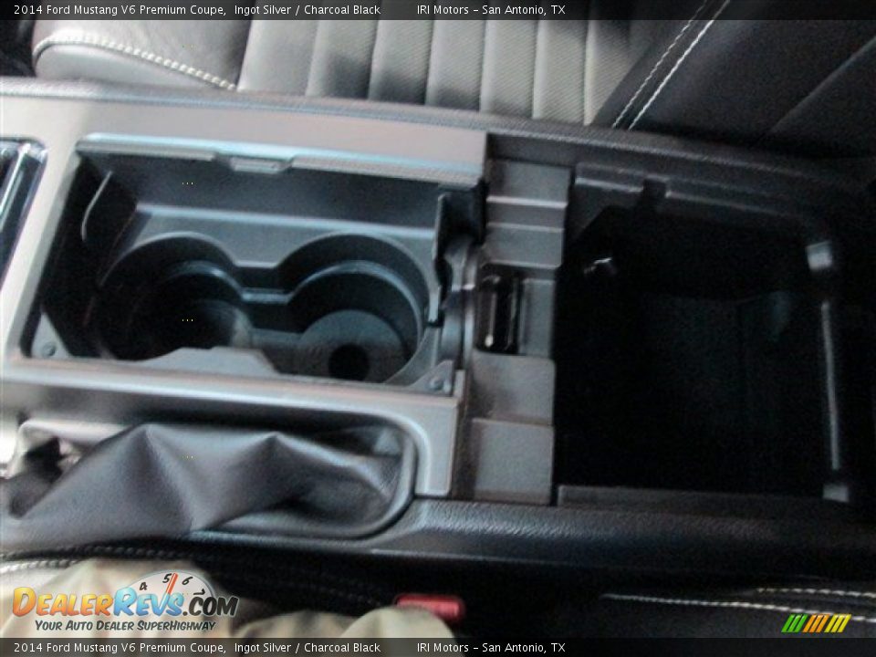 2014 Ford Mustang V6 Premium Coupe Ingot Silver / Charcoal Black Photo #18