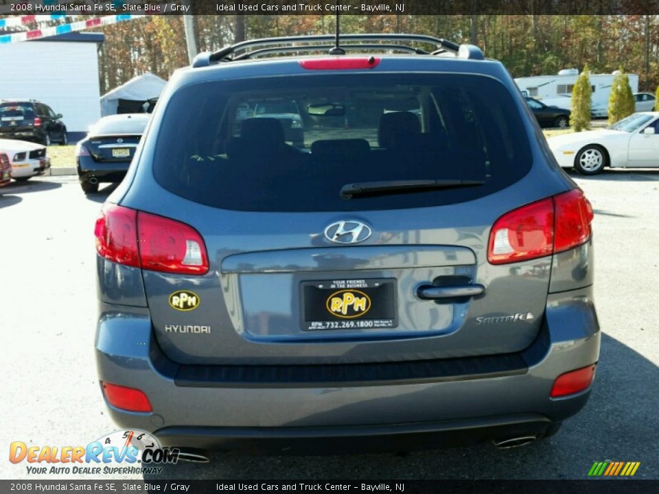 2008 Hyundai Santa Fe SE Slate Blue / Gray Photo #15