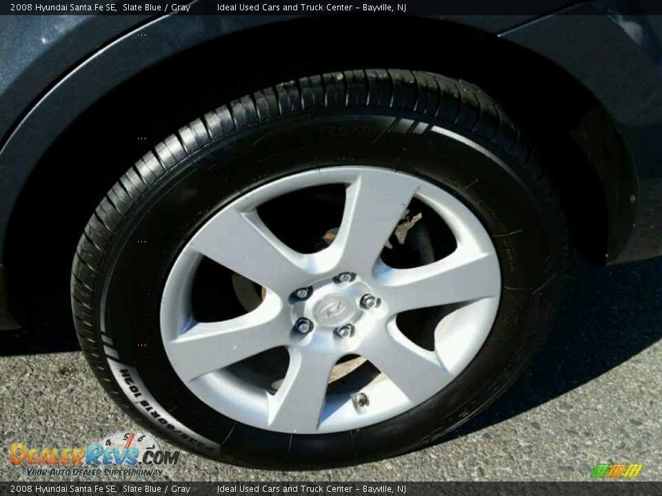 2008 Hyundai Santa Fe SE Slate Blue / Gray Photo #32