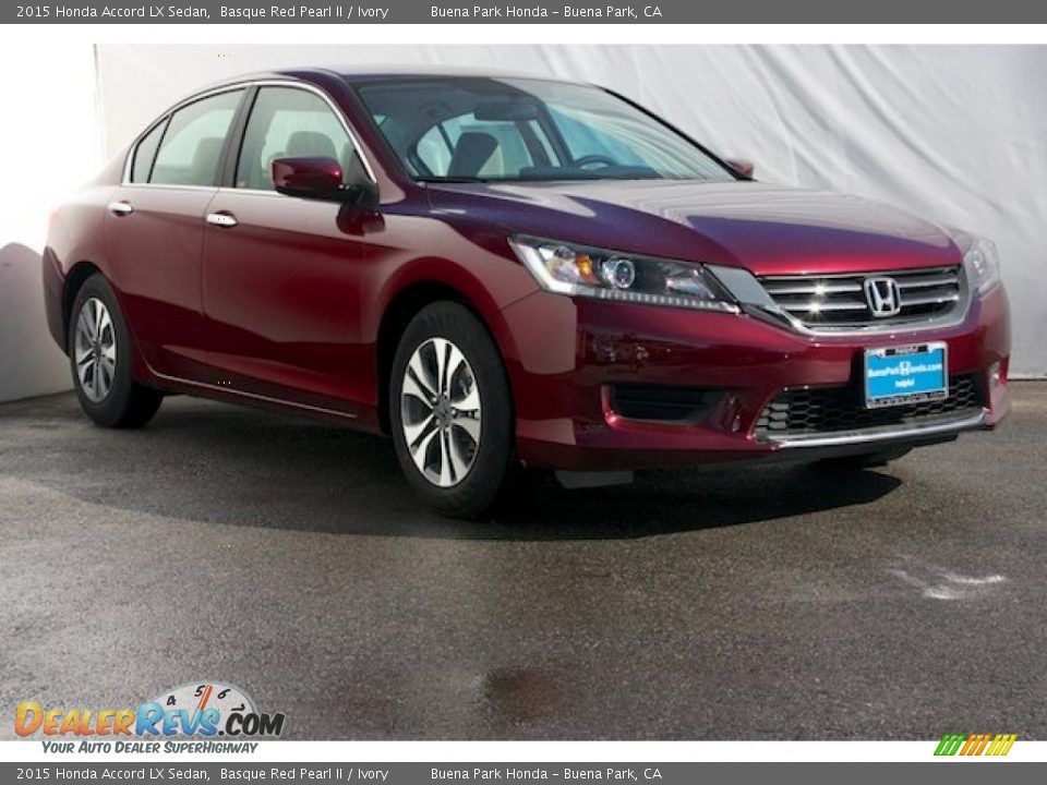 2015 Honda Accord LX Sedan Basque Red Pearl II / Ivory Photo #1