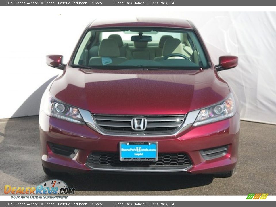 2015 Honda Accord LX Sedan Basque Red Pearl II / Ivory Photo #2