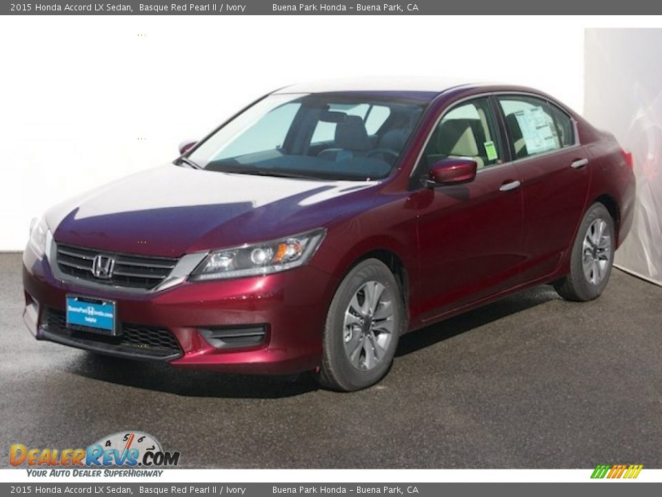 2015 Honda Accord LX Sedan Basque Red Pearl II / Ivory Photo #3
