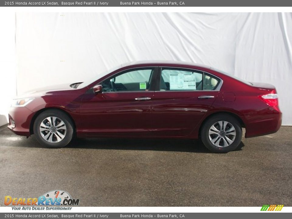 2015 Honda Accord LX Sedan Basque Red Pearl II / Ivory Photo #4