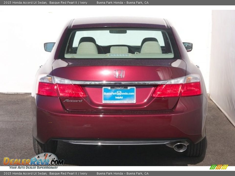 2015 Honda Accord LX Sedan Basque Red Pearl II / Ivory Photo #6