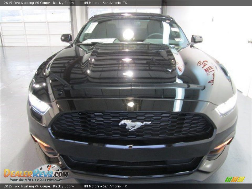 2015 Ford Mustang V6 Coupe Black / Ebony Photo #2