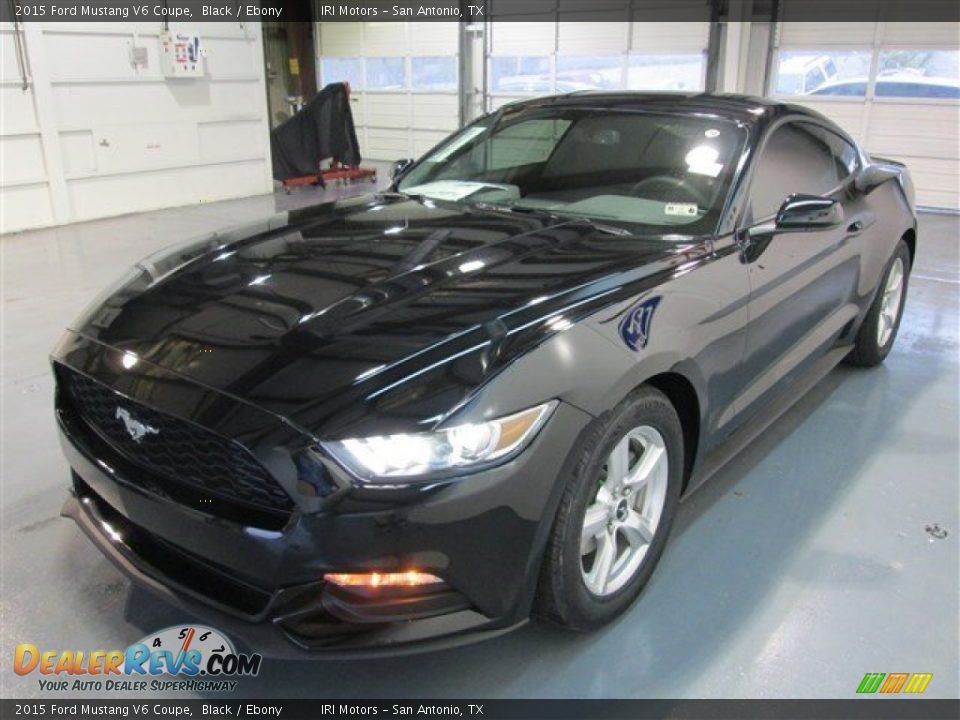 2015 Ford Mustang V6 Coupe Black / Ebony Photo #3