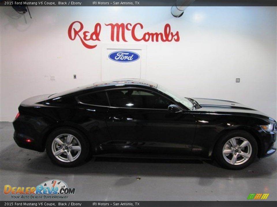 2015 Ford Mustang V6 Coupe Black / Ebony Photo #6