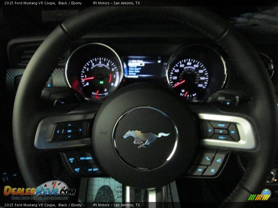 2015 Ford Mustang V6 Coupe Black / Ebony Photo #14