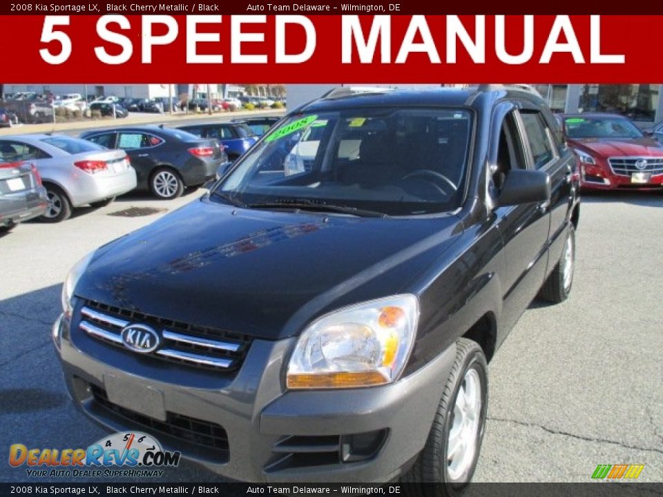 2008 Kia Sportage LX Black Cherry Metallic / Black Photo #1