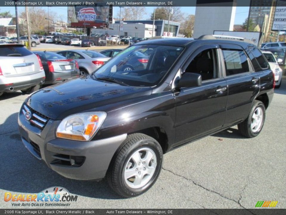2008 Kia Sportage LX Black Cherry Metallic / Black Photo #3