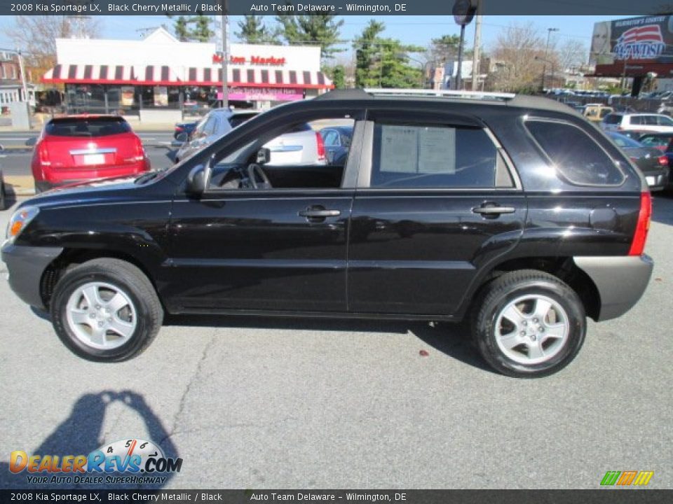2008 Kia Sportage LX Black Cherry Metallic / Black Photo #4