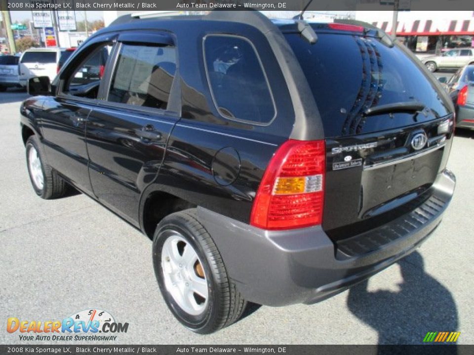 2008 Kia Sportage LX Black Cherry Metallic / Black Photo #5