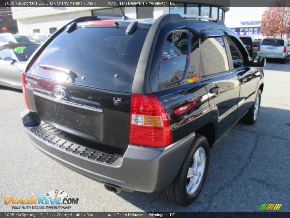 2008 Kia Sportage LX Black Cherry Metallic / Black Photo #7