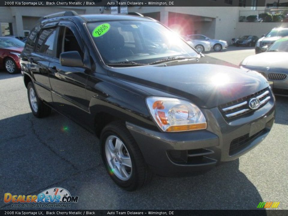 2008 Kia Sportage LX Black Cherry Metallic / Black Photo #9