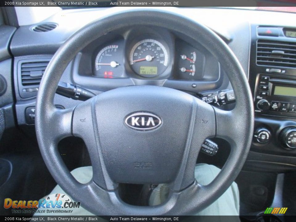 2008 Kia Sportage LX Black Cherry Metallic / Black Photo #13