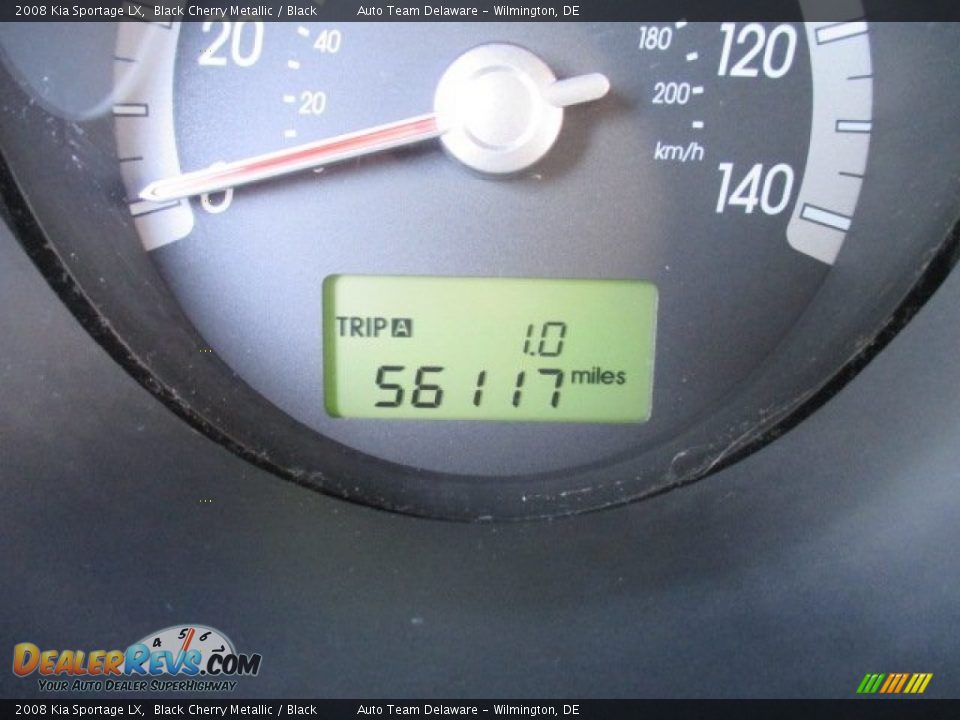 2008 Kia Sportage LX Black Cherry Metallic / Black Photo #15