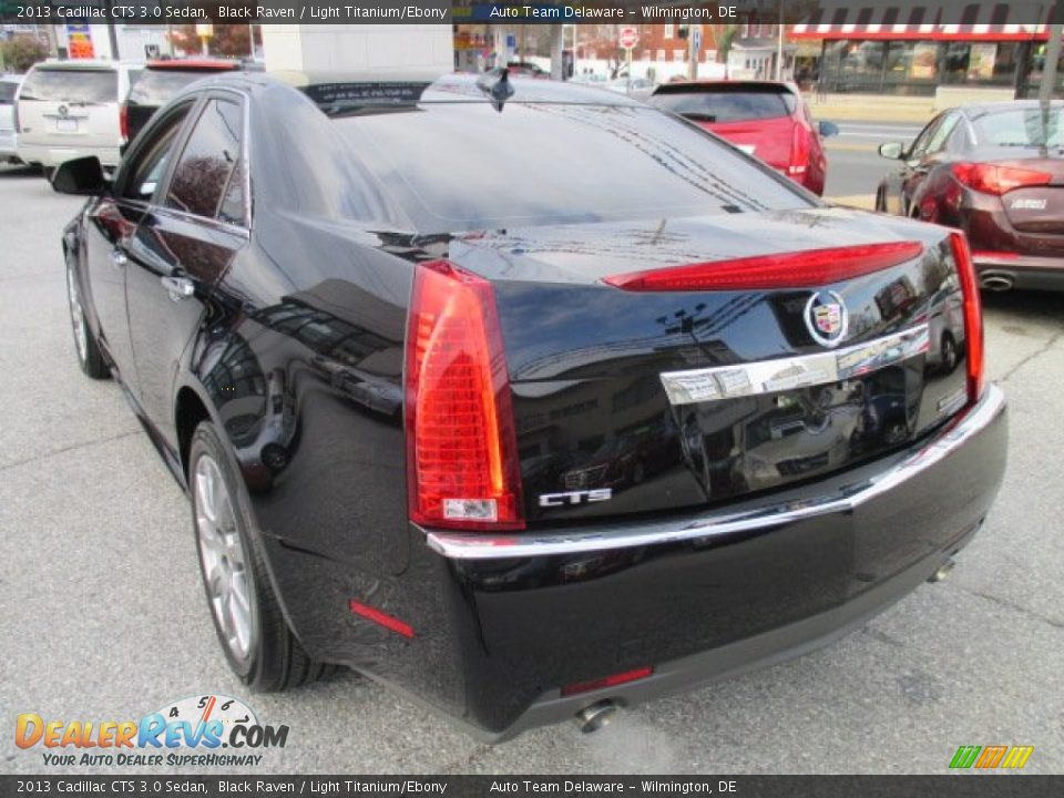 2013 Cadillac CTS 3.0 Sedan Black Raven / Light Titanium/Ebony Photo #4