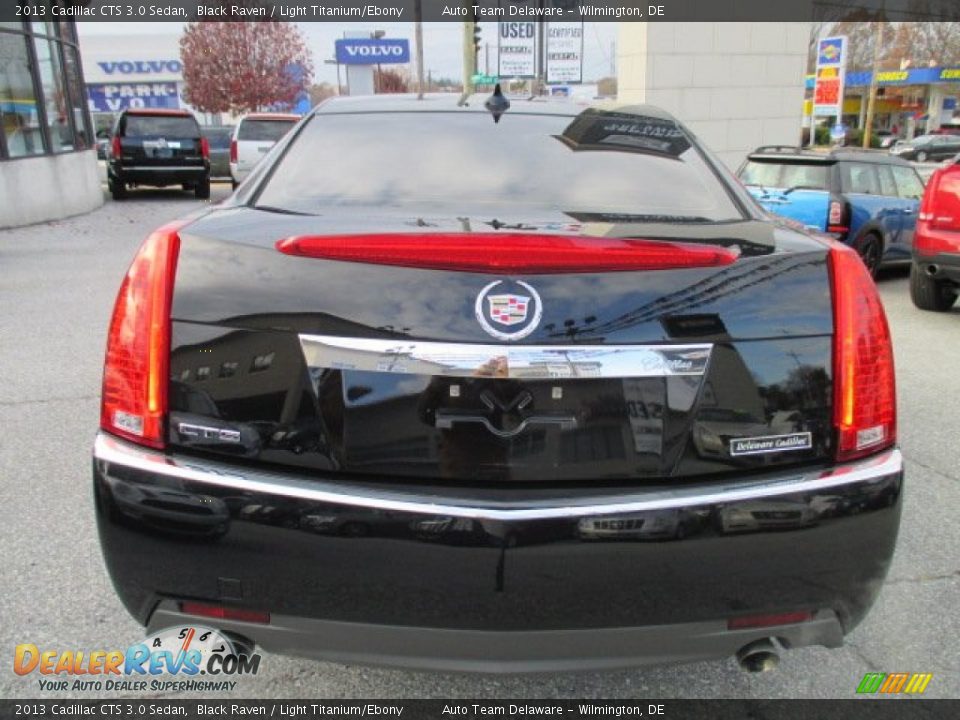 2013 Cadillac CTS 3.0 Sedan Black Raven / Light Titanium/Ebony Photo #5