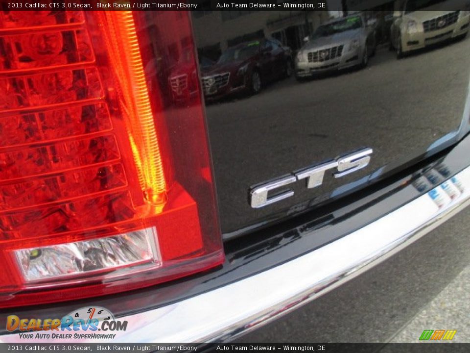 2013 Cadillac CTS 3.0 Sedan Black Raven / Light Titanium/Ebony Photo #27