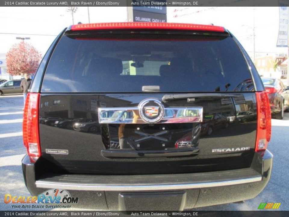 2014 Cadillac Escalade Luxury AWD Black Raven / Ebony/Ebony Photo #5