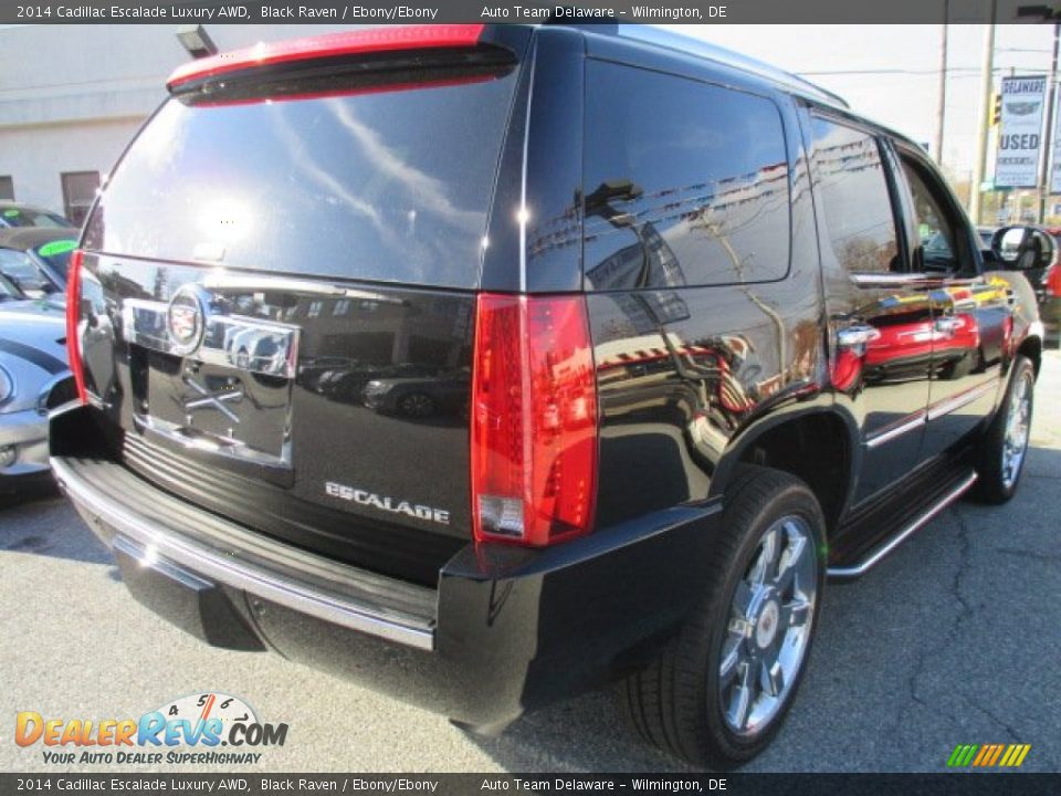 2014 Cadillac Escalade Luxury AWD Black Raven / Ebony/Ebony Photo #6