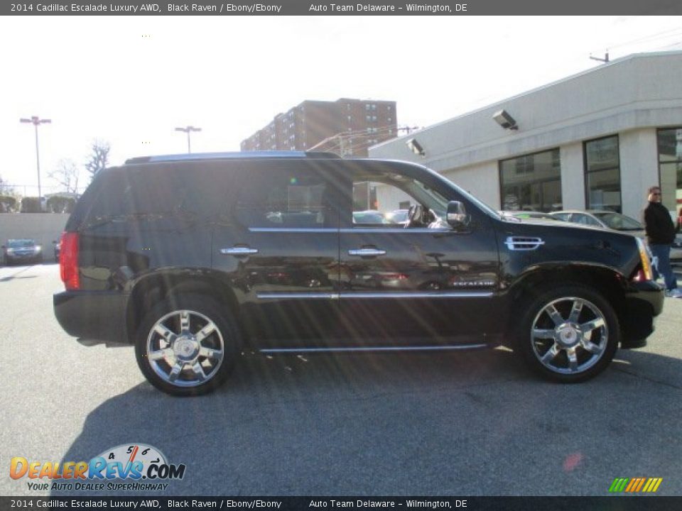 2014 Cadillac Escalade Luxury AWD Black Raven / Ebony/Ebony Photo #7