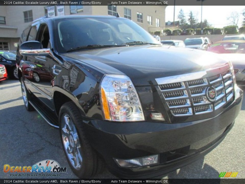 2014 Cadillac Escalade Luxury AWD Black Raven / Ebony/Ebony Photo #8