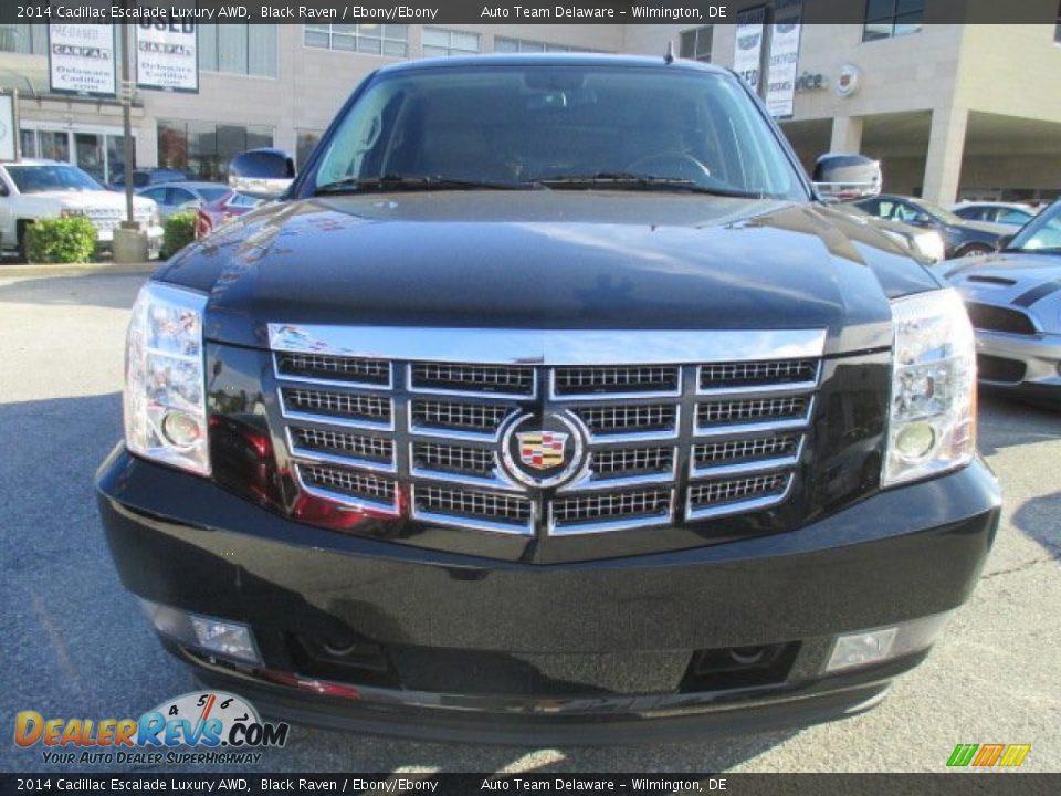2014 Cadillac Escalade Luxury AWD Black Raven / Ebony/Ebony Photo #9