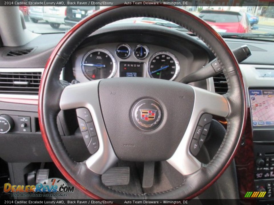 2014 Cadillac Escalade Luxury AWD Black Raven / Ebony/Ebony Photo #11