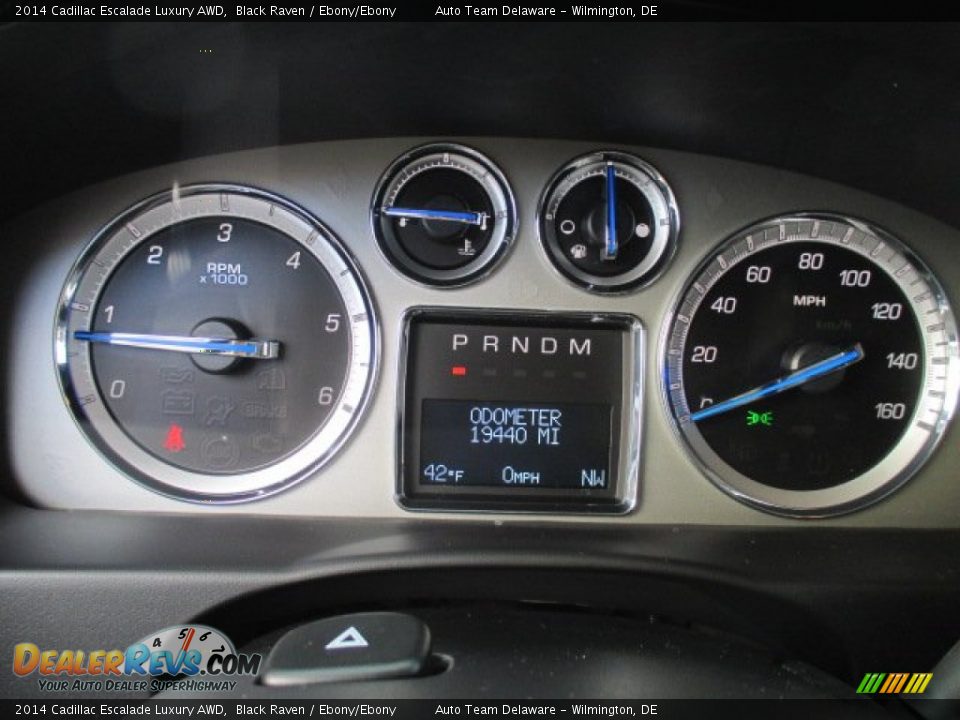 2014 Cadillac Escalade Luxury AWD Black Raven / Ebony/Ebony Photo #12