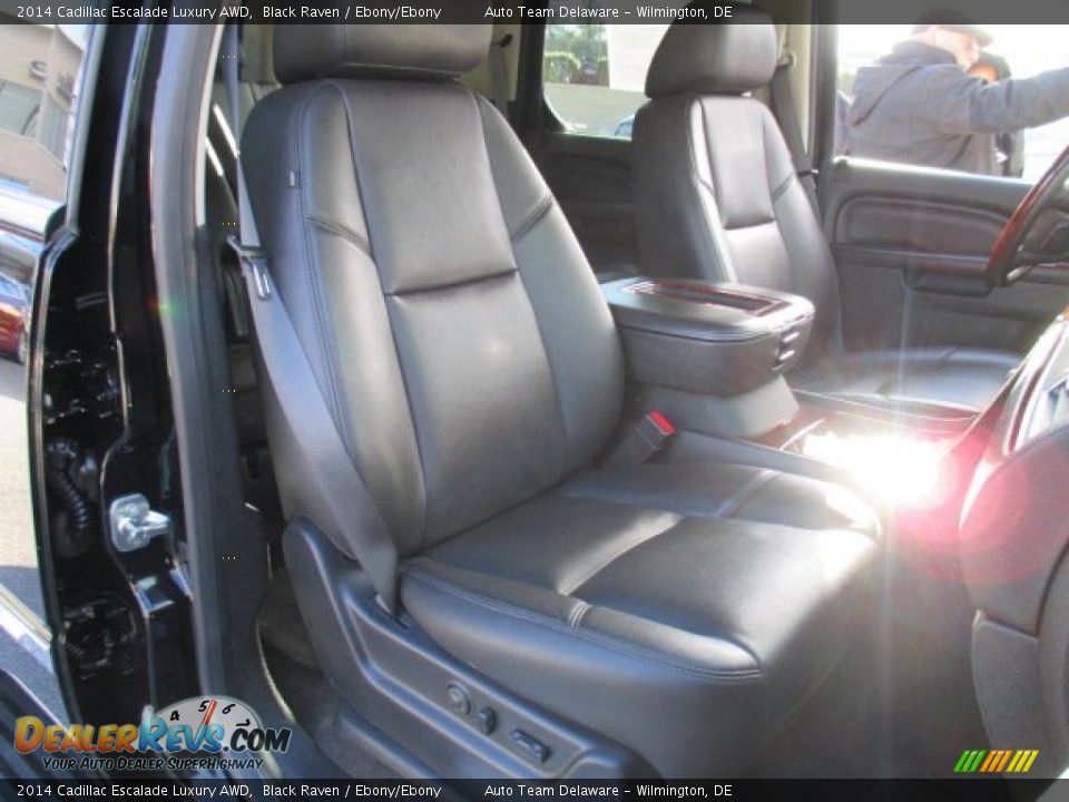 2014 Cadillac Escalade Luxury AWD Black Raven / Ebony/Ebony Photo #17