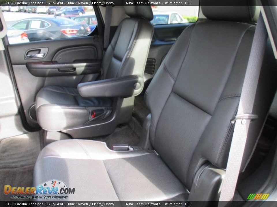 2014 Cadillac Escalade Luxury AWD Black Raven / Ebony/Ebony Photo #24