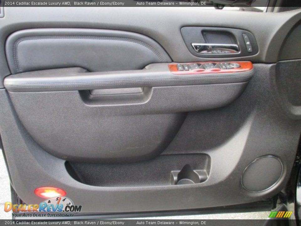 2014 Cadillac Escalade Luxury AWD Black Raven / Ebony/Ebony Photo #32