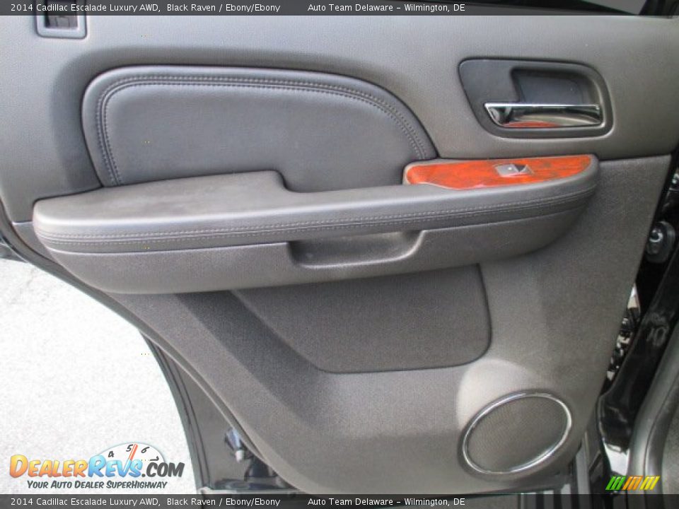 2014 Cadillac Escalade Luxury AWD Black Raven / Ebony/Ebony Photo #33