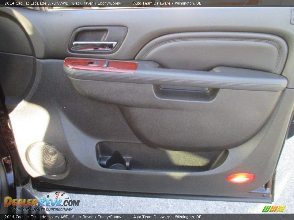 2014 Cadillac Escalade Luxury AWD Black Raven / Ebony/Ebony Photo #35