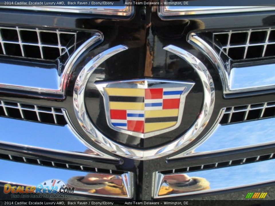 2014 Cadillac Escalade Luxury AWD Black Raven / Ebony/Ebony Photo #36