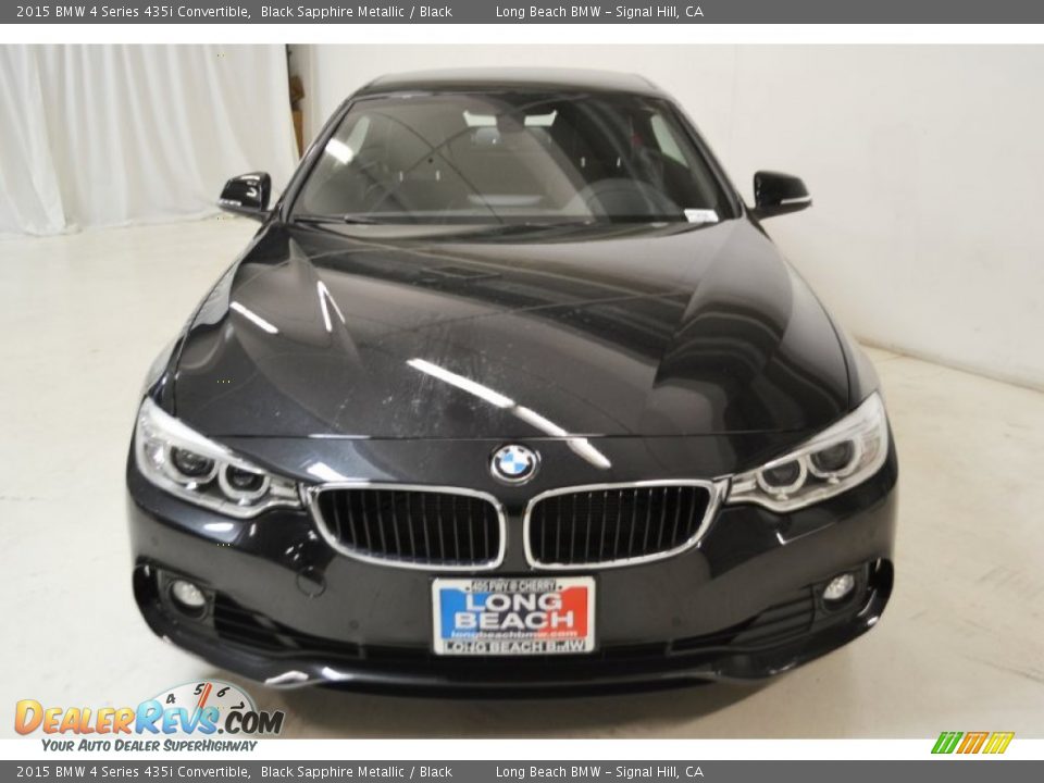 2015 BMW 4 Series 435i Convertible Black Sapphire Metallic / Black Photo #4